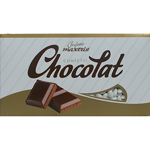 Confetti Maxtris Cioccolato Cuoricini Piccoli Bianchi 1 Kg