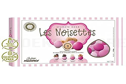 Confetti Maxtris Con Nocciola Tostata | Les Noisettes Rosa (4 Gusti), Assortito, 1000 Grammi