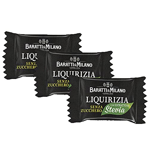 Caramelle Liquirizia Mora Senza Zucchero Con Stevia Baratti & Milano Busta 500G