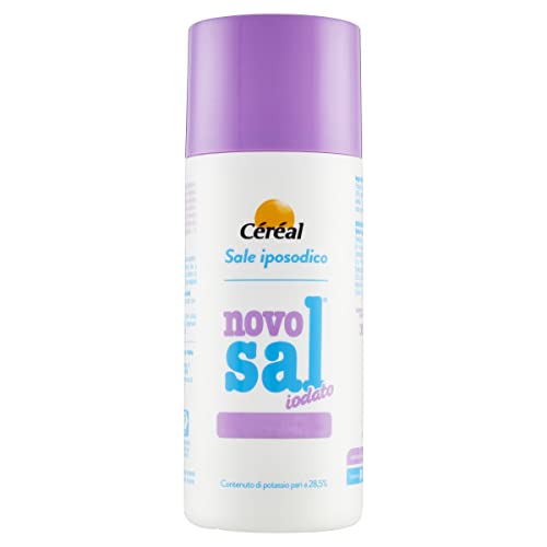 Novosal Iodato, Sale Iposodico, Arricchito In Iodio, Per Chi Vuole Ridurre L'Apporto Di Sodio, Con 28.5% Di Potassio, 300 Gr