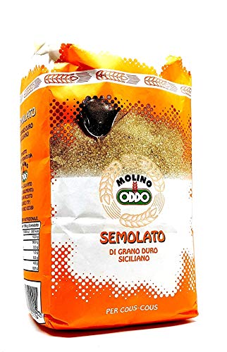 Sicilia Bedda - Semola Di Grano Duro Per Cous Cous Trapanese (Non Precotto) - Prodotto Realizzato A Trapani - Confezione 1 Kg