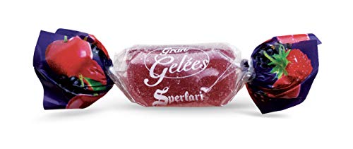 Sperlari - Caramelle Gran Gelees Assortite Ai Frutti Rossi All’Intenso Sapore Di Frutta: Ciliegia, Mora, Lampone E Fragolina Di Bosco, Sacchetto Di 1
