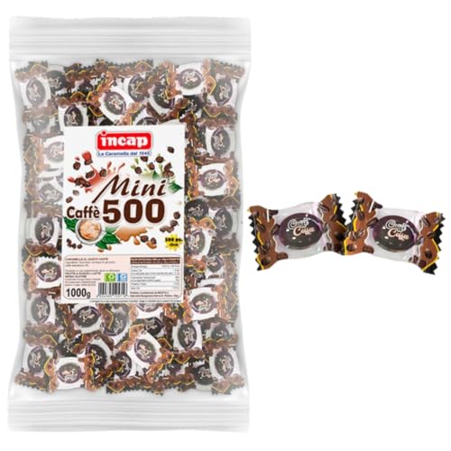 Caramelle Mini Dure Incap Mini Caffè Busta Da 1 Kg Senza Glutine Incartate