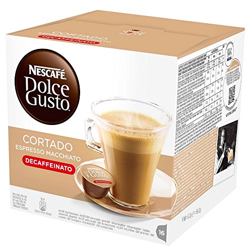 96 Capsule Nescafe' Dolce Gusto Caffe' Espresso Cortado Decaffeinato