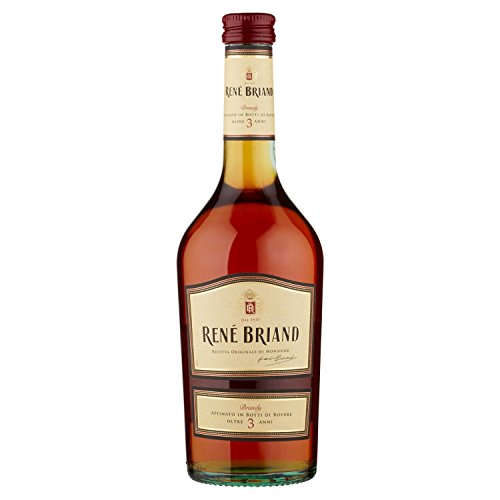 René Briand, Brandy Affinato E Distillato In Botti Di Rovere Per Oltre 3 Anni, Dal Boquet Caratteristico - 1 Bottiglia Da 700 Ml