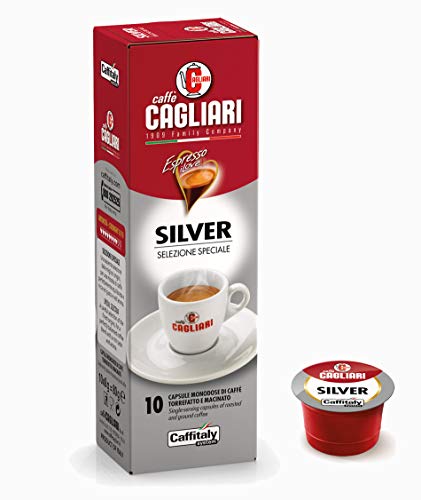 100 Capsule Caffitaly System Caffè Cagliari Silver Selezione Speciale