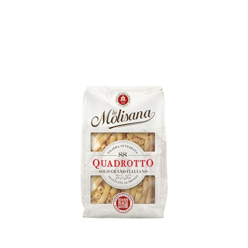 La Molisana, Quadrotto N. 88, Pasta Da Solo Grano Italiano - Trafilata Al Bronzo, Ruvida E Tenace Con Eccellente Tenuta In Cottura - Confezione Da 500