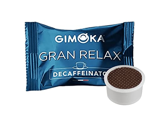 Gimoka - Compatibile Per Lavazza Espresso Point - 50 Capsule - Gusto Gran Relax Decaffeinato - Intensità 5 - Decaffeinato - Made In Italy