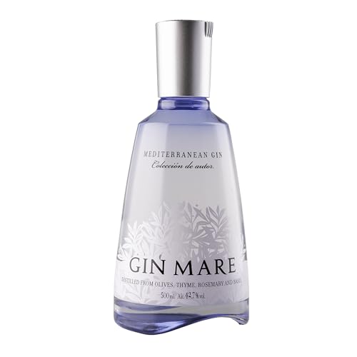 Gin Mare Mediterranean Gin 500 Ml – Premium Gin Con 4 Botaniche Principali Che Ricordano Le Coste Mediterranee. 42,7% Vol.