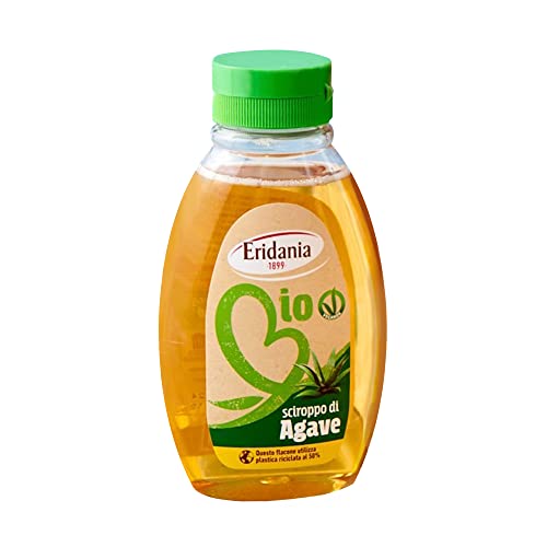 Eridania Bio, Sciroppo D'Agave 350 Gr, Gusto Delicato E Leggero Da Agricoltura Biologica, Dolcificante Naturale Ideale Come Sostitutivo Zucchero Per D