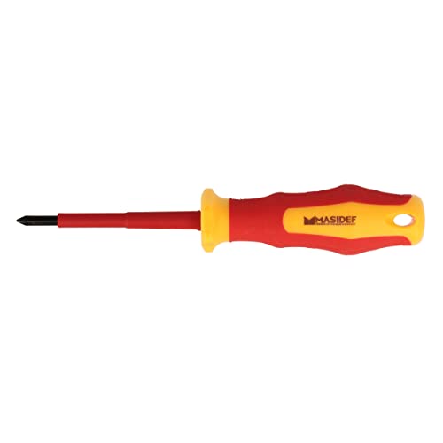 Cacciavite Isolato 1000V Impronta Philips-Croce, Dimensione Impronta Ph3, Punta Magnetica, Lama Da 150 Mm, Acciaio S2, Certificato