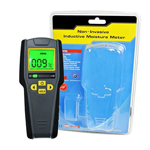 Misuratore Di Umidità Digitale, Lcd Retroilluminato Rilevatore Di Umidità, Rivelatore Di Umidità Dell'Umidità Per Mobili Tipo Di Pin E Scanner Tester