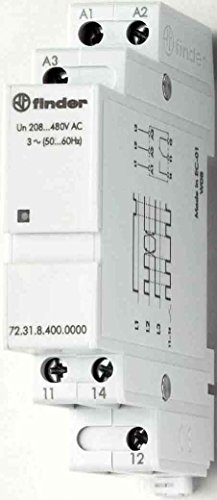 Finder 706184000000Pas - Relè Di Controllo Ordine/Perdita Di Fase Trifase Modulare 1Rt 6 A 208/480 Vac