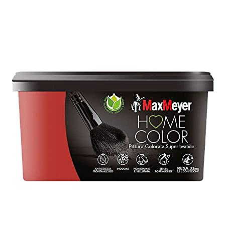 Maxmeyer Pittura Colorata Superlavabile Home Color Scarlet 2,5L