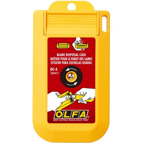 Olfa Dc-4 - Contenedor Para Cuchillas Usadas Con Tapa
