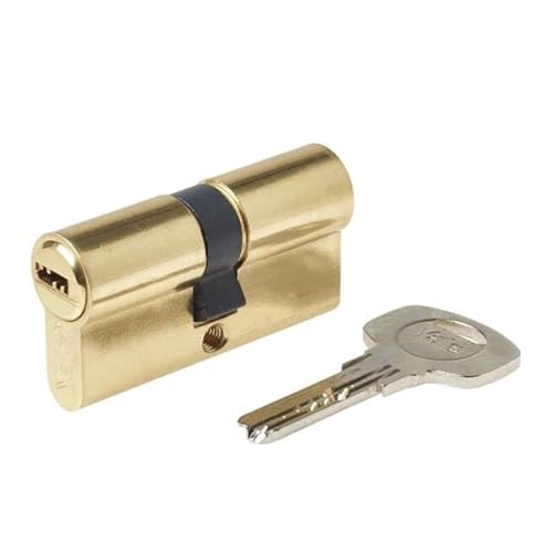 Yale 110724040040201 Cilindro Ad Alta Sicurezza Cs10 Doppia Frizione Ottonata 40 X 40 Mm Chiave - Chiave A Camma Lunga