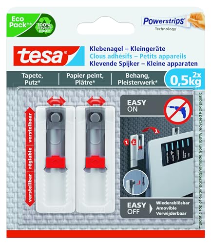 Tesa Adhesive Nail Devices For Wallpaper And Plaster 0.5Kg