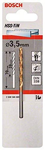 Bosch Accessories 2608596686 - Punta Per Trapano Elicoidale, Metallo 3,5 X 39