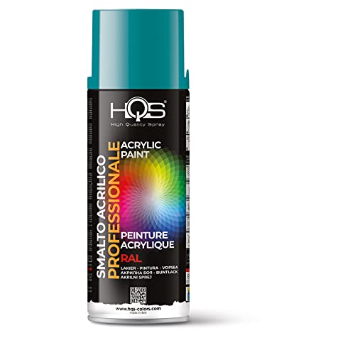 Hqs Bomboletta Di Vernice Spray Acrilica Colori Ral (Ral 5018 Blu Turchese)