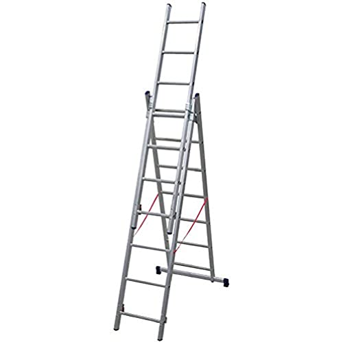 Scala A Sfilo Facal 3 Rampe 7+7 +7 Scalini In Alluminio Made In Italy