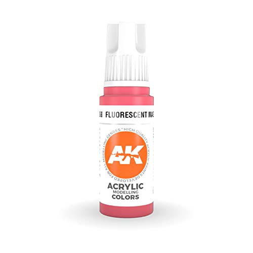 Ak Interactive 3Rd Gen Acrylic Fluorescent Magenta 17Ml
