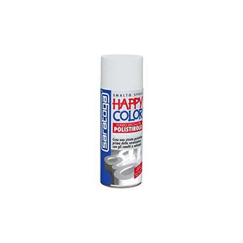 Saratoga - Spray Fondo Per Polistirolo 400Ml Primer Sovraverniciabile