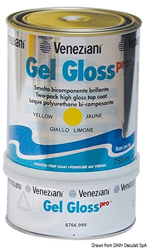 Veneziani Smalto Bicomponente Gel Gloss Blu Atlantico