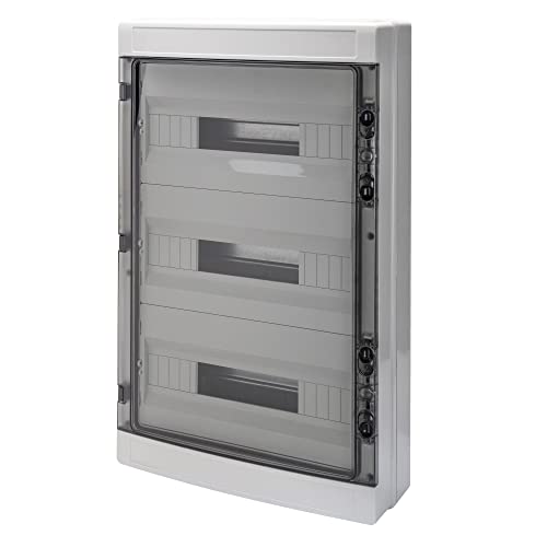 Gewiss Quadro Di Distribuzione Con Pannelli Finestrati E Telaio Estraibile, Predisposto Per Alloggiamento Morsettiere, (18X3) 54M Ip65