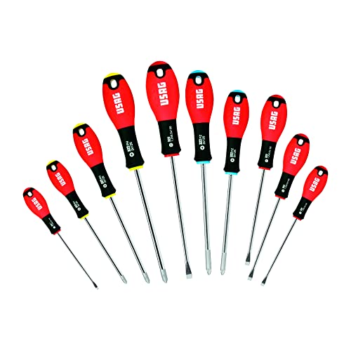Usag 322 Sh10 - Serie Di 10 Cacciaviti Ad Intaglio E A Stella 03220255