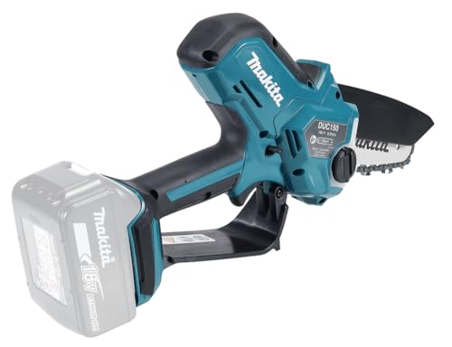 Potatore A Catena Lxt 18V Bl Motor Makita Duc150Zj Barra 15Cm - Blu, Nero (Batterie E Caricabatterie Non Inclusi)