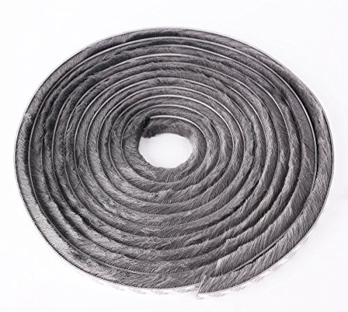 Merriway Bh04953 Striscia Sigillante Autoadesiva Paraspifferi, Para-Polvere, Impermeabile, Marrone, 15 Mm X 5 M