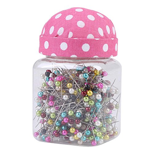 Spilli Da Sarta, 500 Pz/Bottiglia Perni Dritti, Perline Aghi Perno Quilting In Tessuto Rosa Coperta Pin Cuscino Bottiglia Cucito Craft Decor Accessori