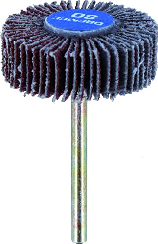 Dremel 504 Disco Lamellare (4,8 Mm, Grana 80), Accessorio Per Utensili Rotativi Per La Levigatura, La Rimozione Di Materiale Leggero E La Levigatura D