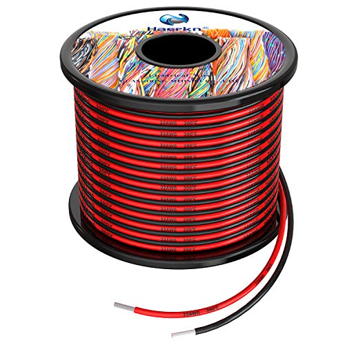 Silicone Fili Elettrici 0.3Mm² 22Awg 2X30Metri Cavo Elettrico Filo Di Rame Stagnato A Più Fili Alta Temperatura Resistente