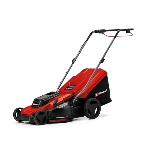 Einhell Tosaerba Elettrico Gc-Em 1800/43 (1.800 W, Larghezza Di Taglio 43 Cm, Fino A 800 M², Cesto Raccoglierba Da 50 L, Regolazione Centrale Dell'Alt