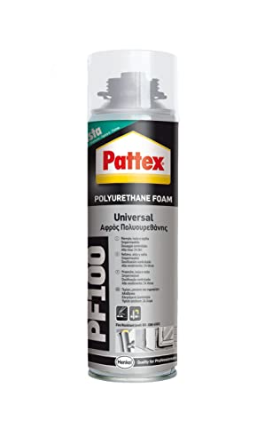 Pattex Pu Foam Schiuma Poliuretanica Universale Pf 100, Resistente Al Fuoco Per Riempimenti, Coibentazioni, Insonorizzazioni E Sigillature In Infissi,