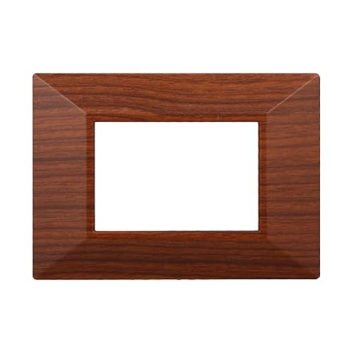 Placche Piramide Colori Assortiti Compatibili Serie Axolute 3-4-6 Moduli Ettroit (3 Moduli, Radica)