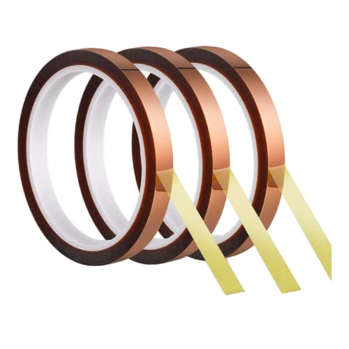 Dpm Tapes - Nastro Adesivo In Polyimide Resistente Alle Alte Temperature, Saldatura, Elettronica, Stampanti 3D. Ideale Per Stampare Adesivi, Grafiche