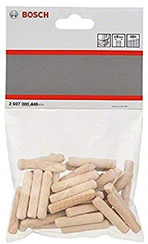 Bosch Accessories 2607000446 - Tacos Madera: 8X40Mm: 40 Uds
