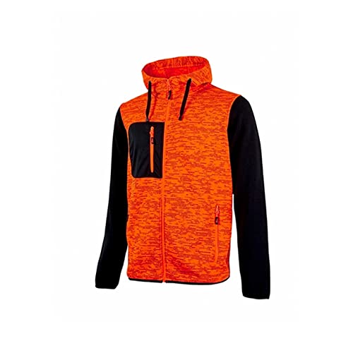 U-Power Rainbow, Felpa Full Zip, Con Tasche Ampie, Morbido Pile, Tessuto Cotone Stretch, Collo Alto, Cappuccio Regolabile, Abbigliamento Invernale Con