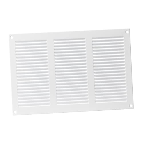 300X200Mm Griglia Di Ventilazione Con Zanzariera - Griglie D'Aerazione In Metallo - Acciaio, Bianca