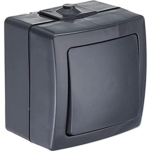 Kopp 565615002 Nautic 565615002-Interruttore Universale (Interruttore Di Spegnimento E Commutazione), Sopra Intonaco, Per Ambienti Umidi, 250 V (10 A)