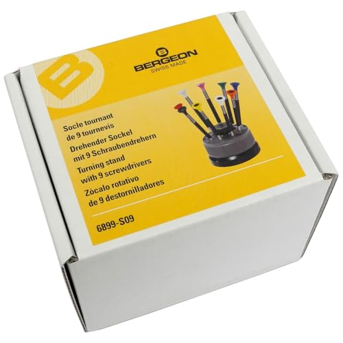 Bergeon Hs6899-S09 - Set Di Cacciaviti Ergonomici In Acciaio Inox, Hs6899-S09