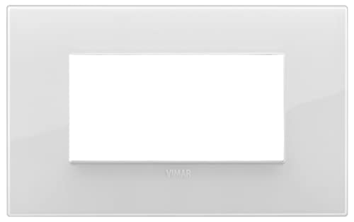 Vimar 19654.B66 Placca Classic 4 Moduli Ghiaccio