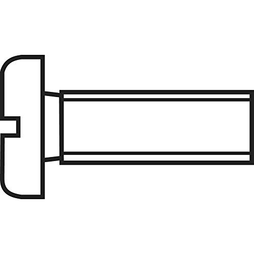 Toolcraft 888012 Viti Cilindriche M1 10 Mm Taglio Din 84 Acciaio Zincato 20 Pz.