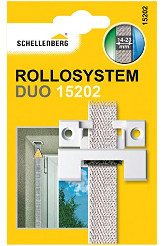 Schellenberg 15202 Guida Duo Angolare, Con Guarnizione A Spazzola, 14Mm Mini E 18-23 Mm (Sistema Maxi) Di Larghezza, Senza Rimuovere La Cinghia Tappar