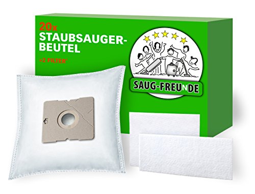 Saug-Freunde I 20 Sacchetti Per Aspirapolvere Nilfisk Coupe Neo, Nilfisk One, Nilfisk Go, Nilfisk Gm 60, Nilfisk Bravo, Aspirapolvere Per Nilfisk 7860