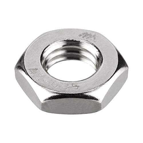 Meinschraubenversand.De - Dadi Esagonali (Forma Bassa, Con Smusso) M10 A Norma Din 439/Iso 4035 – Semidadi A2 V2A In Acciaio Inox – Dado Standard Piat