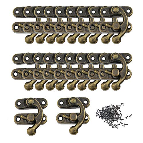 Antico Hasp, 20 Pezzi Hasp Antico Legno, Gancio A Scatto Hasp, Scatola Di Legno Hasp, Bronzo Hasp, Hasp Gancio, Antico Hasp Gancio, Per Scatola Di Gio
