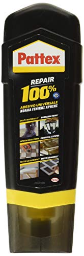 Pattex 100% Colla Multiuso Universale, Colla Trasparente Con Forte Presa Iniziale, Colla Attaccatutto Forte Per Metallo, Plastica, Legno, Pietra, Ecc.